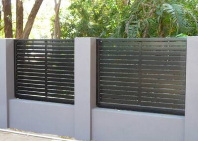 Aluminium Privacy Screens Brisbane Sunshine Coast manufacturing aluminium fence