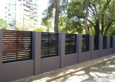 Aluminium Privacy Screens Brisbane Sunshine Coast manufacturing aluminium fence Brisbane