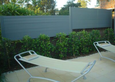 Aluminium Privacy Screens Brisbane Sunshine Coast manufacturing aluminium fence Brisbane