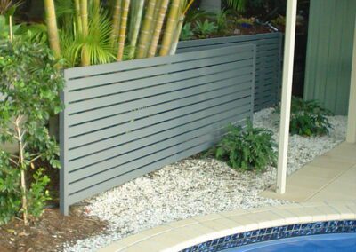 Aluminium Privacy Screens Brisbane Sunshine Coast manufacturing aluminium fence Brisbane